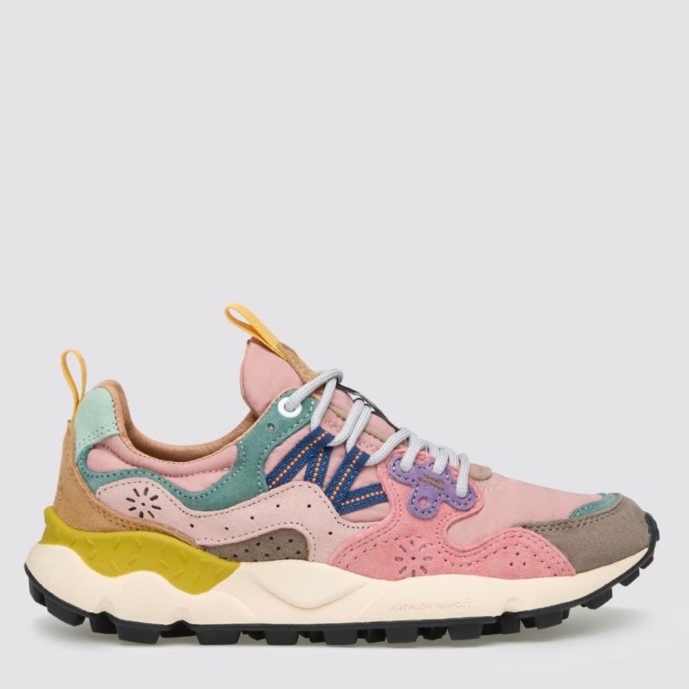 NWT Flower Mountain YAMANO 3 WOMAN
Suede technical fabric sneakers - Powder pink